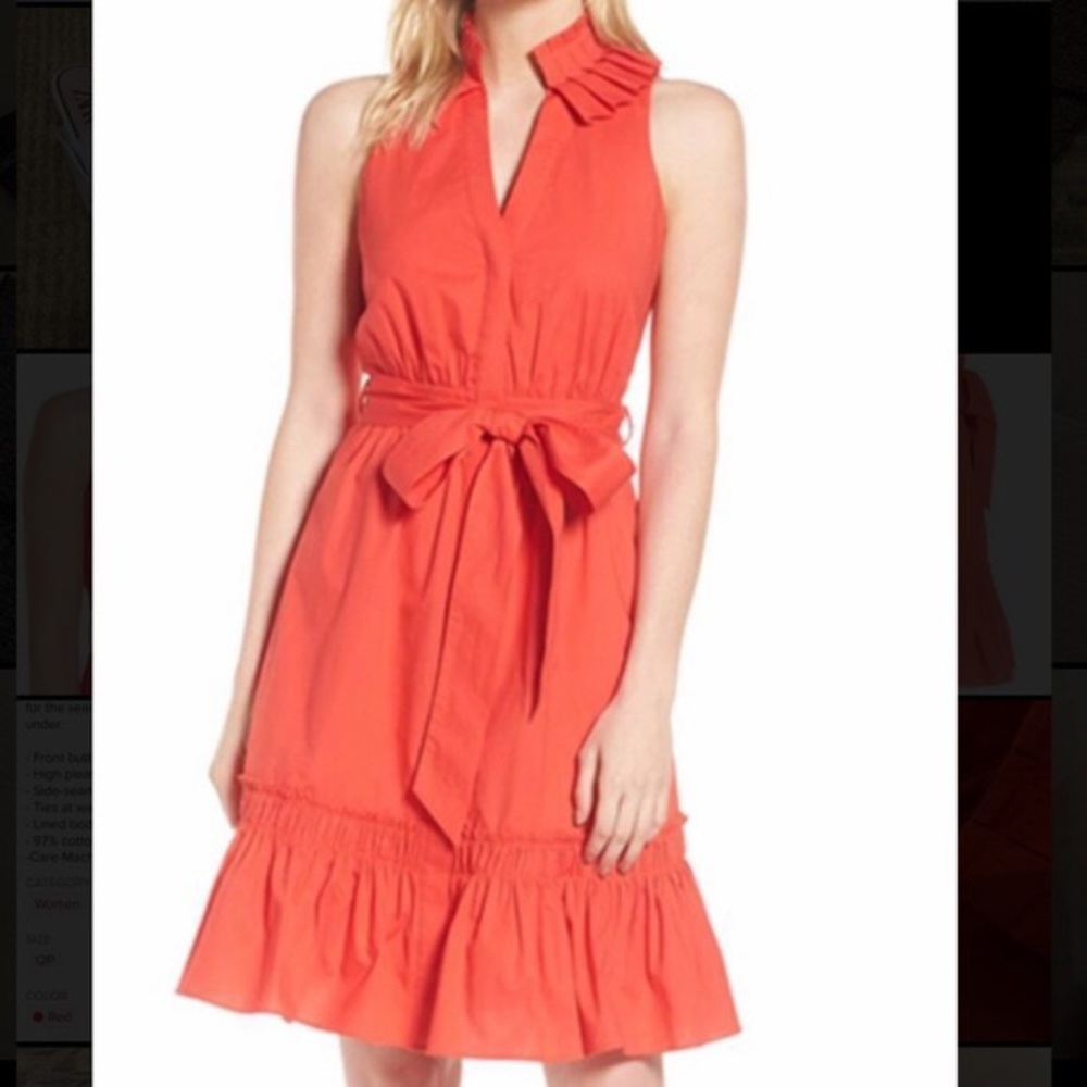 Nordstrom 1901 Pleated Collar Dress, size 16